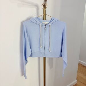 nakedcashmere cotton cashmere zip up hoodie